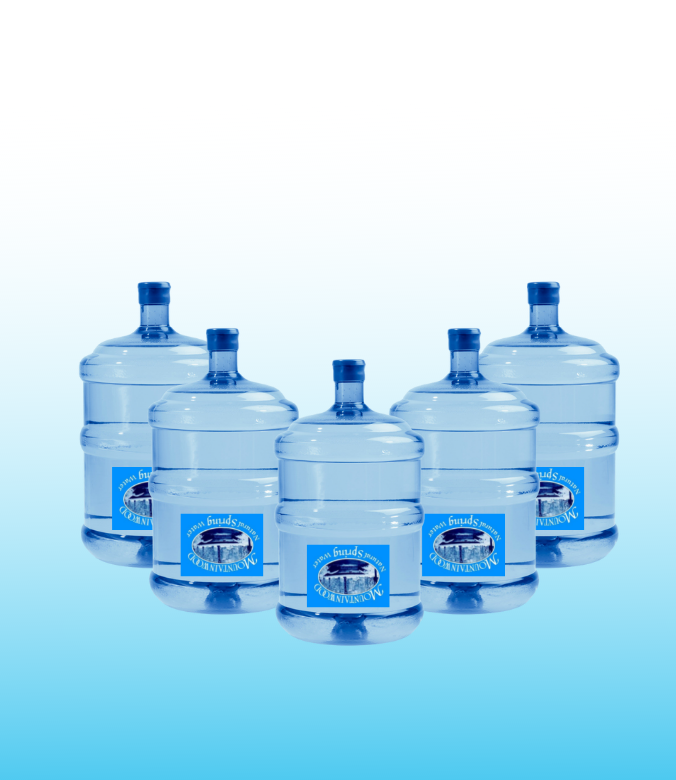 Five Fives Plan - Spring Water Delivery of Up to Five Bottles/Month, No Cooler - Mountainwood 