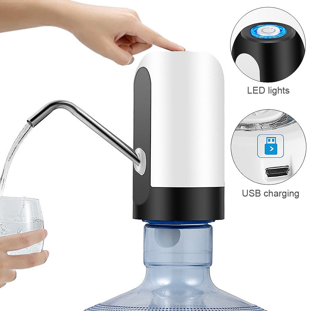 ZILU Wireless Water Dispens Bottle Rechargeable Electric Water